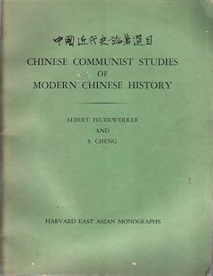 Bild des Verkufers fr Chinese Communist Studies of Modern Chinese History. zum Verkauf von Asia Bookroom ANZAAB/ILAB