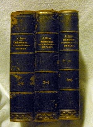 Seller image for Memoirs Bourgeois De Paris 6 volumes in 3 books for sale by Pheonix Books and Collectibles