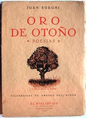 Imagen del vendedor de ORO DE OTOO (POESIAS) a la venta por Libreria anticuaria El Hierofante