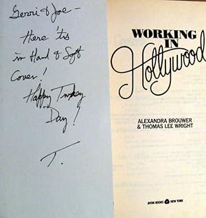 Image du vendeur pour Working in Hollywood mis en vente par Trilby & Co. Books