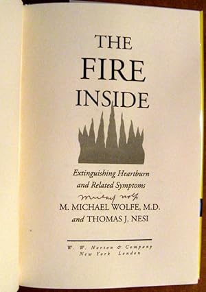 Bild des Verkufers fr The Fire Inside: Extinguishing Heartburn and Related Symptoms zum Verkauf von Trilby & Co. Books