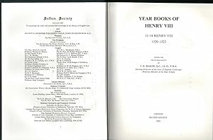 Year Books of Henry VIII 12-14 Henry VIII 1520-1523