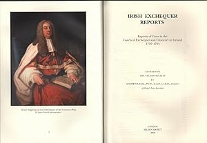 Imagen del vendedor de Irish Exchequer Reports: Reports of Cases in the Courts of Exchequer and Chancery in Ireland 1716-1734 a la venta por Mr Pickwick's Fine Old Books