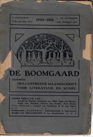 Immagine del venditore per DE BOOMGAARD. 1909-1910 nummer 10 venduto da BOOKSELLER  -  ERIK TONEN  BOOKS