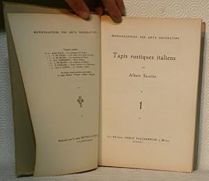 Bild des Verkufers fr Tapis rustiques italiens. 1. Coll. "Monographies des Arts Dcoratifs". zum Verkauf von Bouquinerie du Varis
