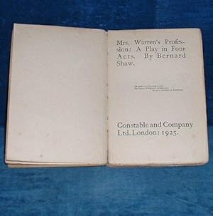 THE DRAMATIC WORKS OF BERNARD SHAW No.III MRS WARREN'S PROFESSION a Play