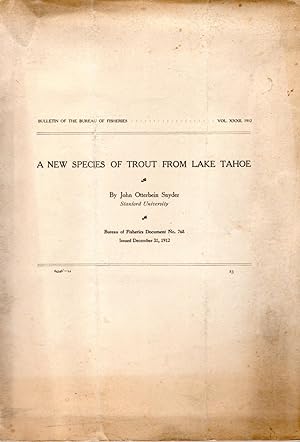 A New Species of Trout From Lake Tahoe