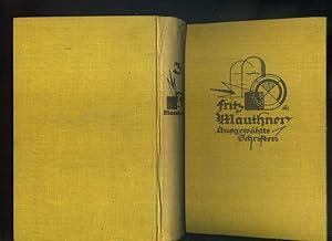 Fritz Mauthners Ausgewählte Schriften nur Band 3: Hypatia. Roman aus dem Altertum.