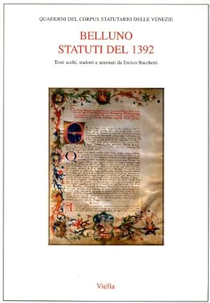 Imagen del vendedor de Belluno. Statuti del 1392. a la venta por FIRENZELIBRI SRL