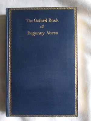 The Oxford Book of Regency Verse 1798-1837