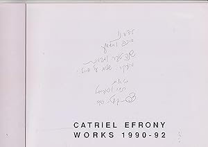Immagine del venditore per Catriel Efrony works 1990-92 venduto da Meir Turner