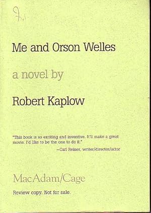 Seller image for Me and Orson Welles for sale by Monroe Bridge Books, MABA Member