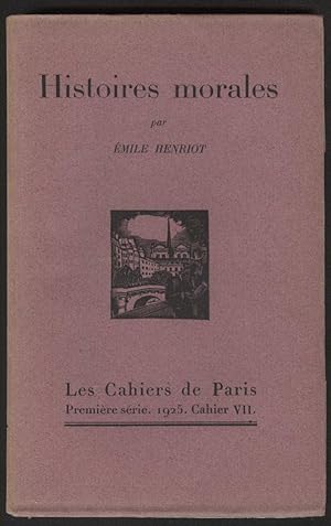 Seller image for HISTOIRES MORALES for sale by Librairie l'Aspidistra