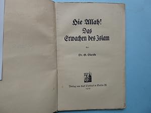 Bild des Verkufers fr Hie Allah! Das Erwachen des Islam. zum Verkauf von Antiquariat Heinzelmnnchen