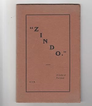 Zindo: A Letter of Fairyland.