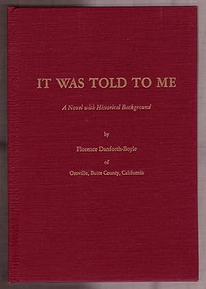 Seller image for It Was Told To Me: A Novel with Historical Background for sale by Cultural Images