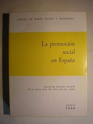 Image du vendeur pour La promocin social en Espaa. Anales de moral social y econmica 11 mis en vente par Librera Antonio Azorn