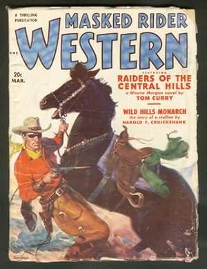 Seller image for MASKED RIDER WESTERN, Pulp magazine. March, 1951. Raiders of the Central Hills for sale by Comic World