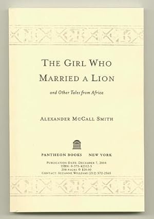 Imagen del vendedor de The Girl Who Married a Lion a la venta por Ken Lopez Bookseller, ABAA (Lopezbooks)