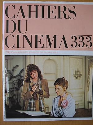 Cahiers du cinéma 333, Mars 1982