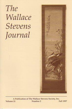 Image du vendeur pour The Wallace Stevens Journal 21(2) Fall 1997 mis en vente par Bookfeathers, LLC