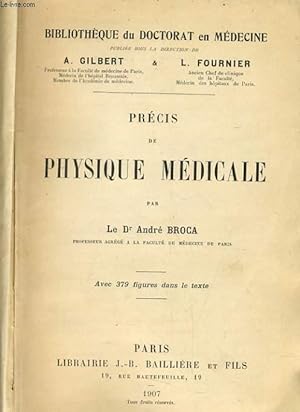 Seller image for PRECIS DE PHYSIQUE MEDICALE for sale by Le-Livre