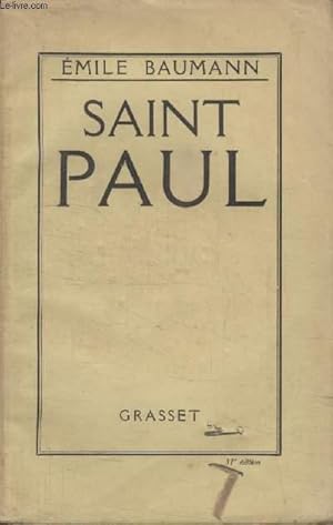 Imagen del vendedor de SAINT PAUL. a la venta por Le-Livre