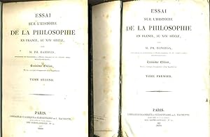 Bild des Verkufers fr ESSAI SUR L'HISTOIRE DE LA PHILOSOPHIE EN FRANCE AU XIXe sicle tome 1 et 2 zum Verkauf von Le-Livre