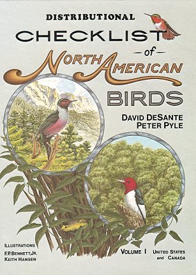 Seller image for Distributional checklist of North American birds, Volume one: United States and Canada for sale by Andrew Isles Natural History Books