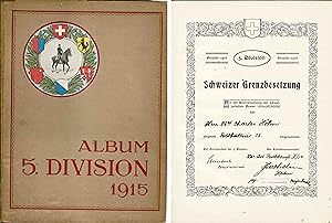 ALBUM 5. DIVISION 1915 Schweizer Grenzbesetzung (Swiss Border Occupation)