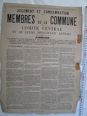 Jugement et condamnation des membres de la Commune, du Comité central et de leurs principaux affi...