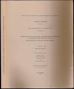 Imagen del vendedor de Prehistoric Social, Political and Economic Development in the Area of the Tehuacan Valley: Some Results of the Palo Blanco Proje a la venta por The Book Collector, Inc. ABAA, ILAB