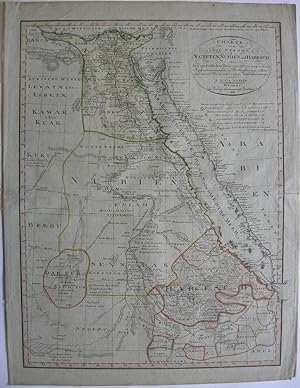 Charte vom Nil Strome, Ägypten, Nubien und Habesch oder den nord-östlichen Theil von Africa begre...