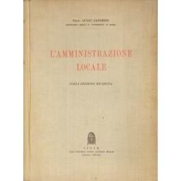 Bild des Verkufers fr L'amministrazione locale zum Verkauf von Libreria Antiquaria Giulio Cesare di Daniele Corradi