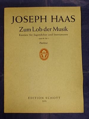 Immagine del venditore per Zum Lob der Musik - Kantate fr ein- bis dreistimmigen Jugendchor . venduto da Buchantiquariat Uwe Sticht, Einzelunter.