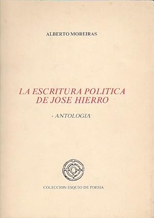 Seller image for La escritura poltica de Jos Hierro for sale by LIBRERA GULLIVER