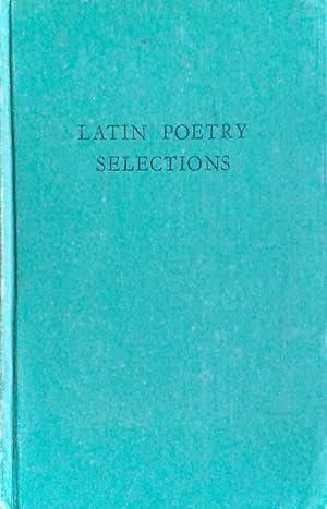 Latin Poetry Selections for Grade XIII