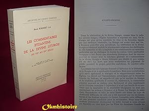 Les Commentaires byzantins de la divine Liturgie du VIIe au XVe siècle