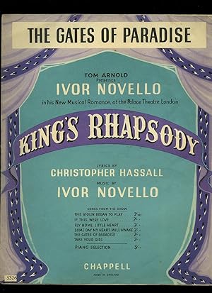 Immagine del venditore per The Gates of Paradise From Kings Rhapsody: Sheet Music venduto da Little Stour Books PBFA Member