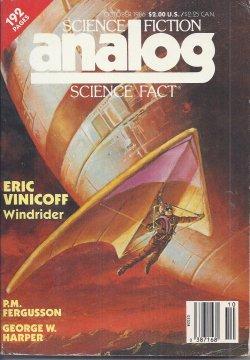 Image du vendeur pour ANALOG Science Fiction/ Science Fact: October, Oct. 1986 mis en vente par Books from the Crypt