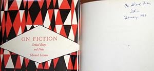 Seller image for On Fiction Critical Essays & Notes for sale by Trilby & Co. Books