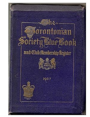 Imagen del vendedor de The Torontonian Society Blue Book a la venta por Hockley Books