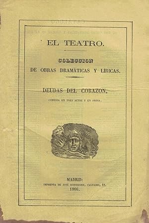Seller image for DEUDAS DEL CORAZN. Comedia en tres actos y en Prosa for sale by Librera Torren de Rueda