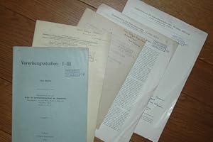 Vererbungsstudien I-III. Sonderdruck aus dem Archiv für Entwicklungsmechanik der Organismen.