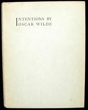 INTENTIONS BY OSCAR WILDE