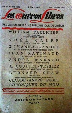 Les oeuvres libres N°112(338) Septembre 1955