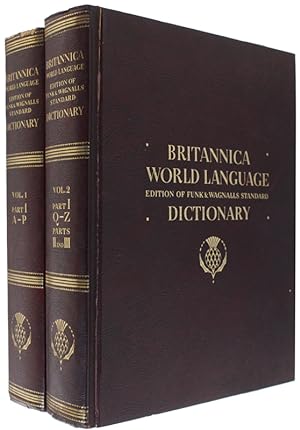 STANDARD DICTIONARY OF THE ENGLISH LANGUAGE combined with BRITANNICA WORLD LANGUAGE DICTIONARY.:
