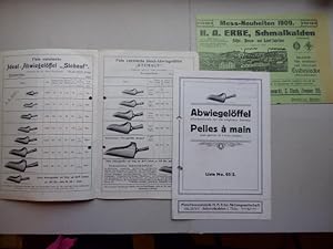 Imagen del vendedor de Special-Preisliste ber feinst verzinnte Abwiegelffel (Handschaufeln fr alle mglichen Zwecke). a la venta por Antiquariat Heinzelmnnchen