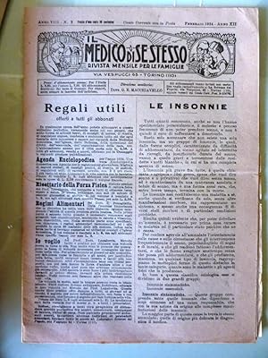 "IL MEDICO DI SE STESSO, Rivista Mensile per le Famiglie - Anno VIII, n.° 2 Febbraio 1934"