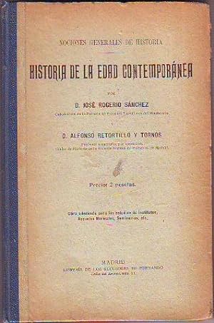 NOCIONES GENERALES DE HISTORIA. HISTORIA DE LA EDAD CONTEMPORANEA.